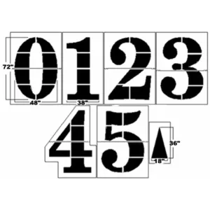 Trigon Sports 6 Pro-Style Football Stencil Kit 1/16 FMKPRO