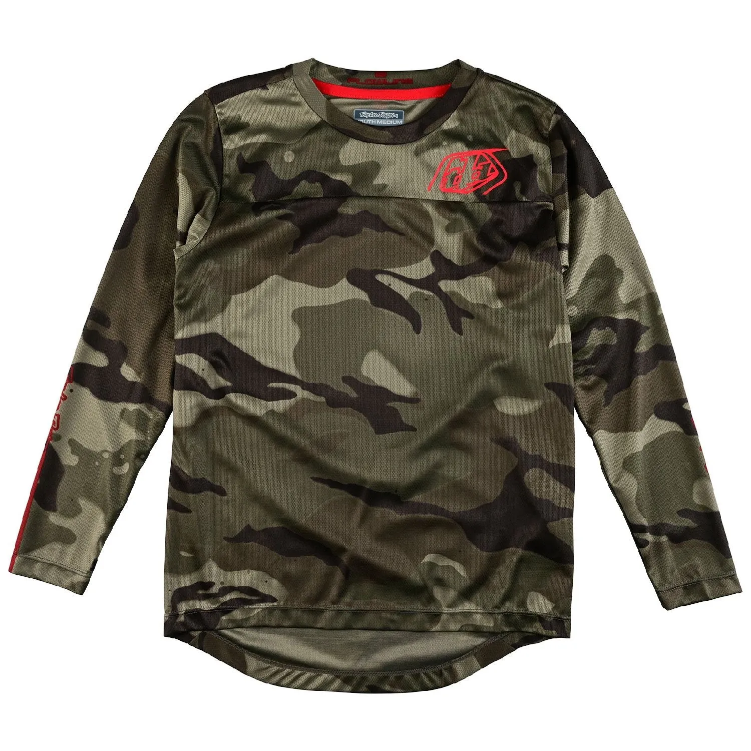 Troy Lee Designs Youth Flowline Spray Camo LS Jersey