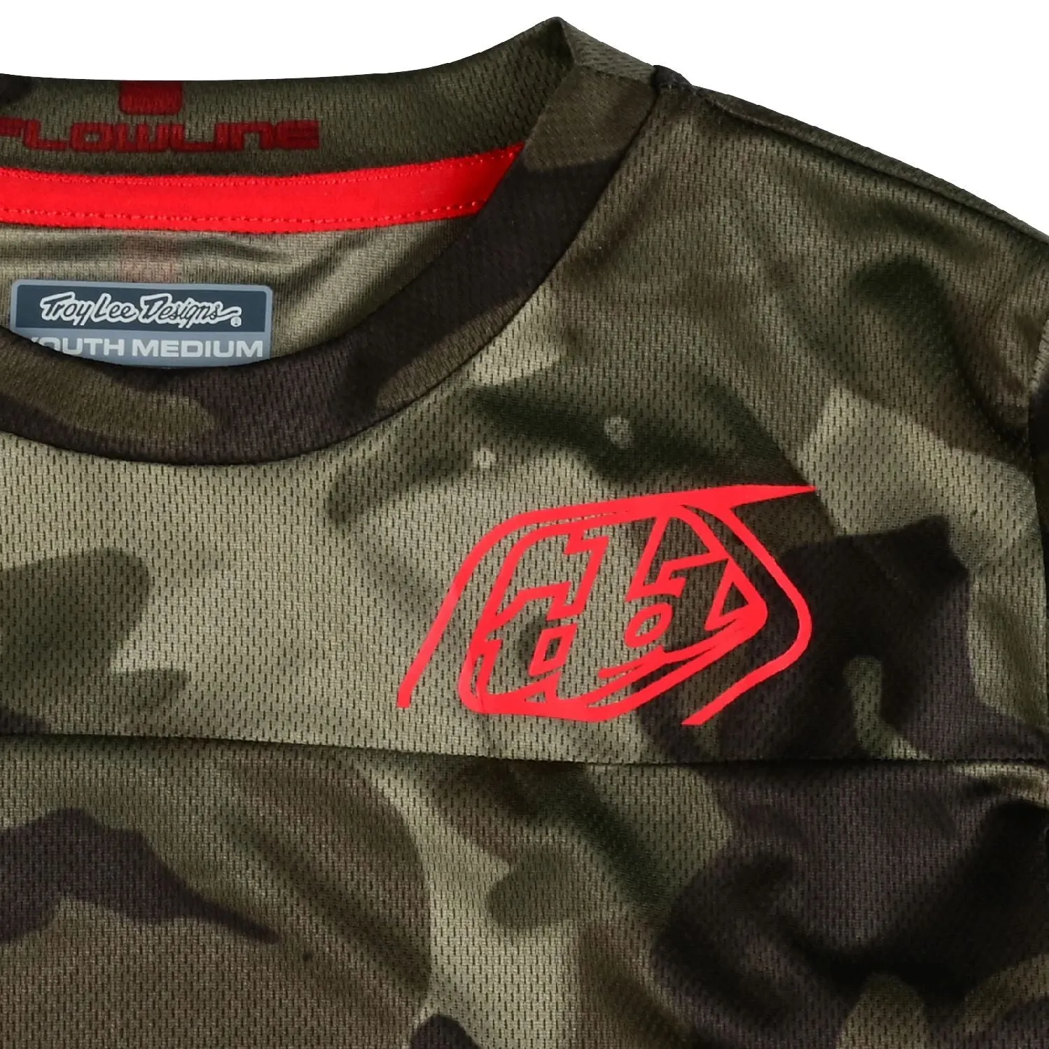 Troy Lee Designs Youth Flowline Spray Camo LS Jersey