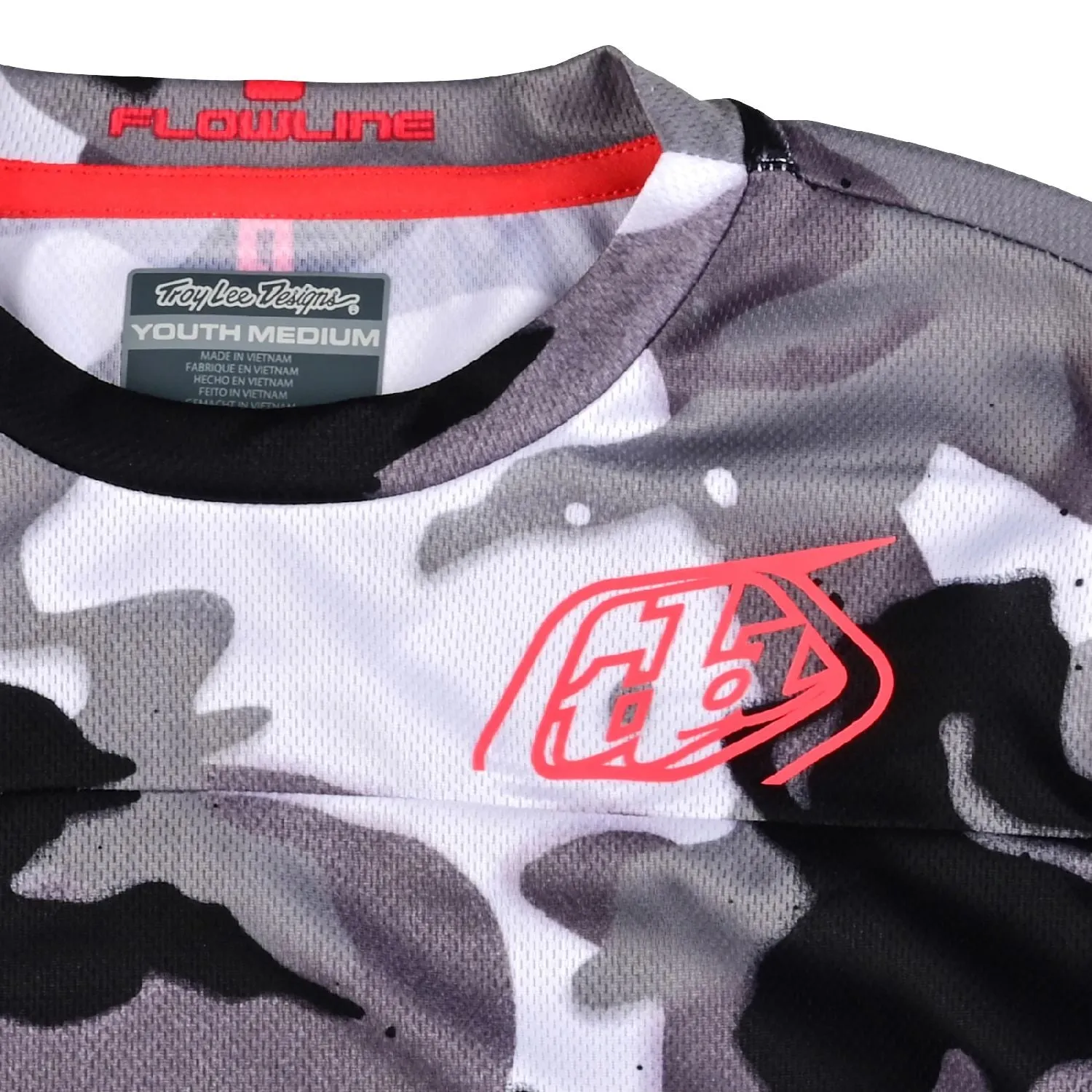 Troy Lee Designs Youth Flowline Spray Camo LS Jersey