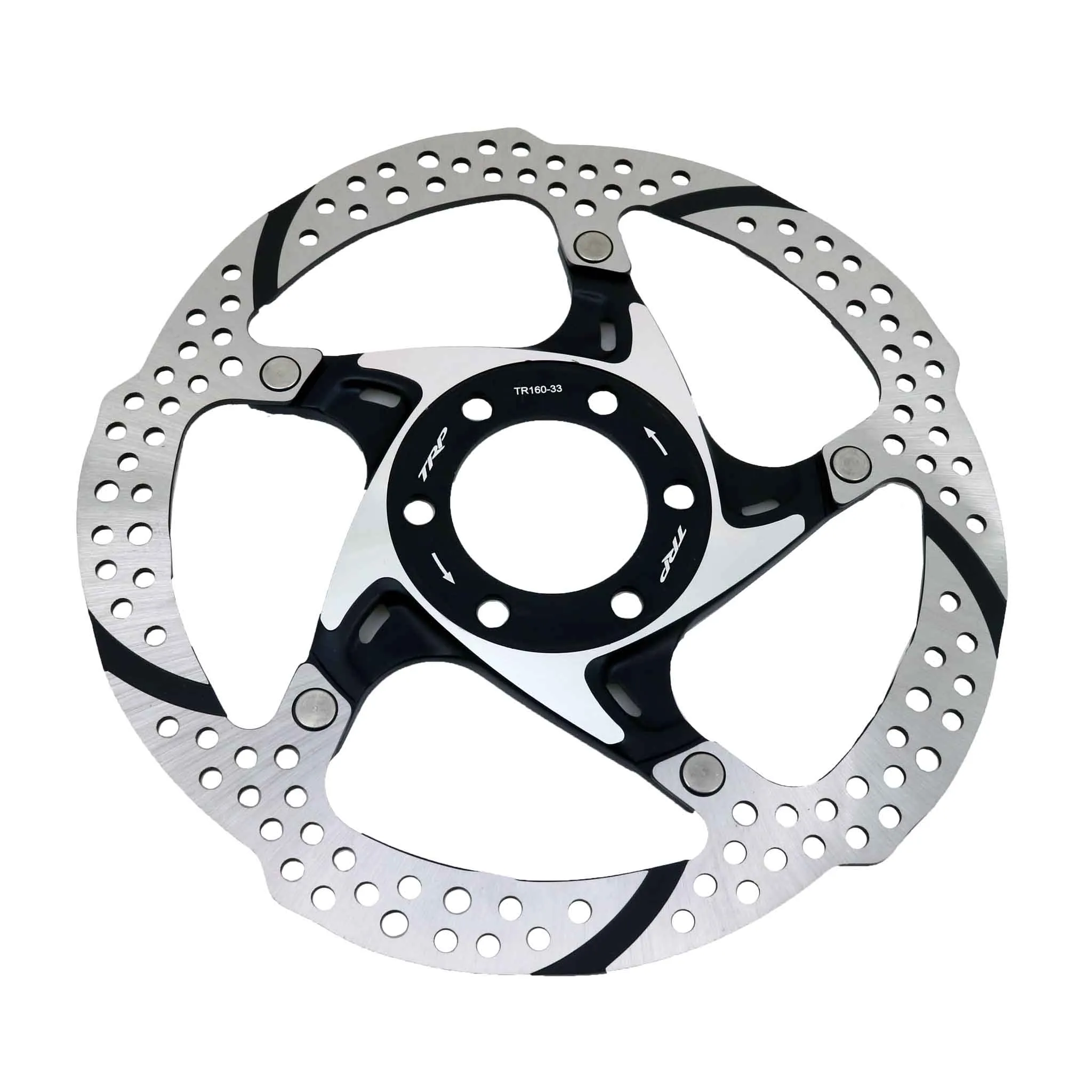TRP-33 Disc Brake Rotor - 160mm 6-Bolt 1.8mm Silver/Black