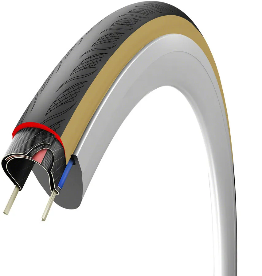 Vittoria Rubino V Tire - 700 x 28 Tubeless Folding BLK/Tan 1C Graphene   Silica G2.0