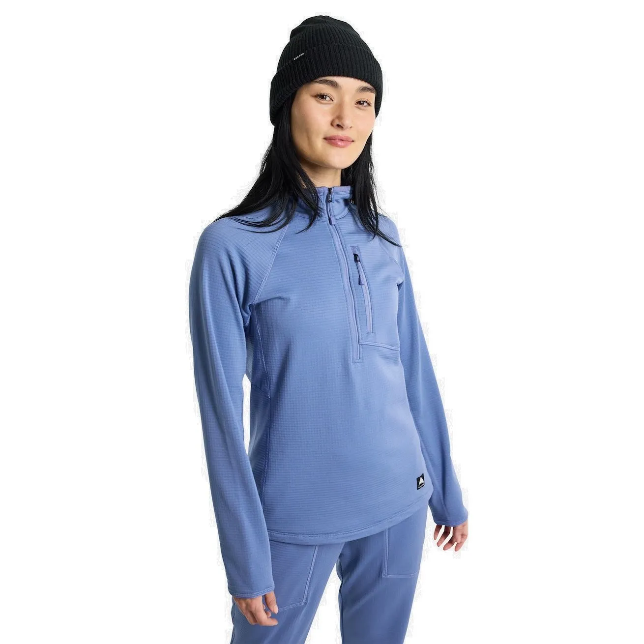 Women's Burton Stockrun Grid Half-Zip Fleece