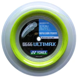 Yonex BG66 Ultimax Badminton String - 200m Reel